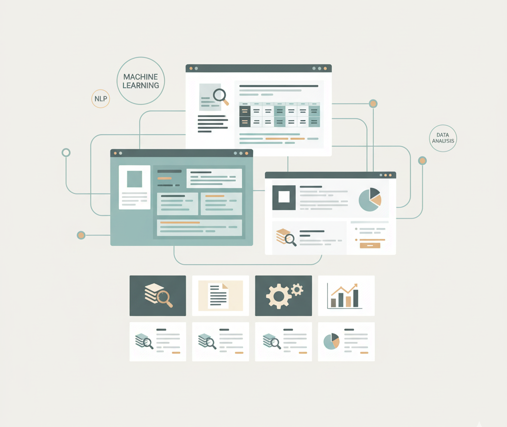 AI network hand graphic for NLP